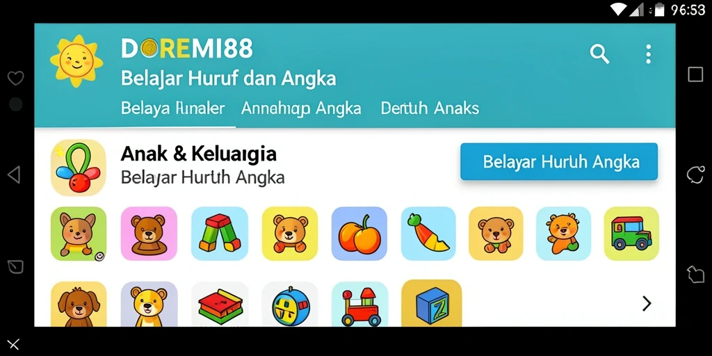 Antarmuka DOREMI88 yang ceria dan interaktif.