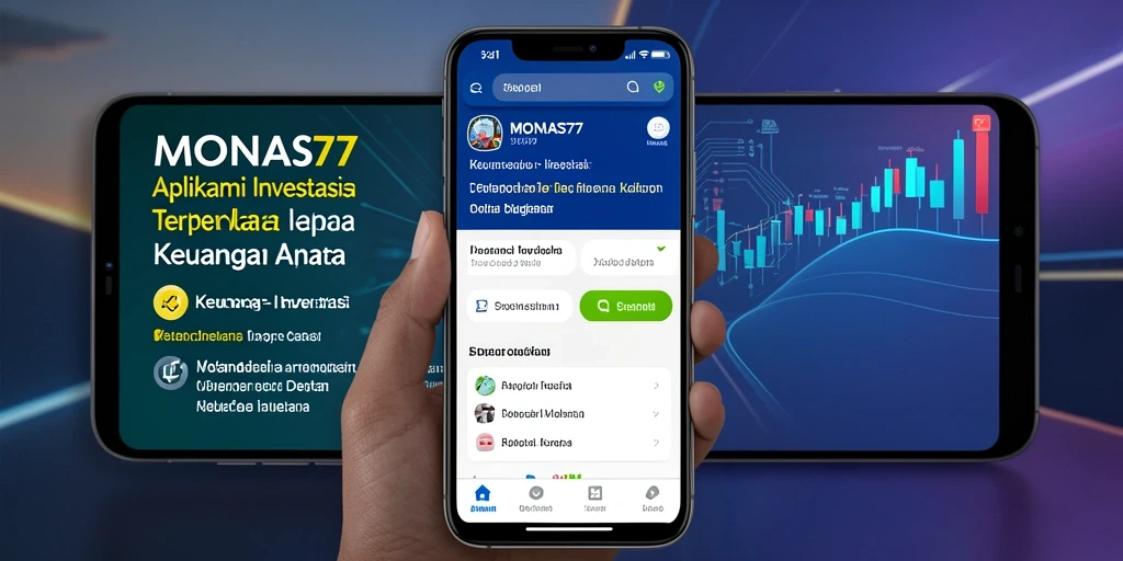 Tampilan antarmuka aplikasi MONAS77 yang modern dan fungsional.
