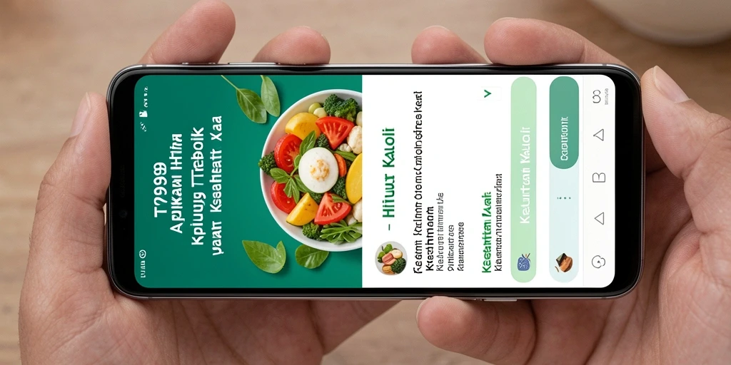 Tampilan antarmuka T9999 yang sederhana dan fungsional untuk hitung kalori.