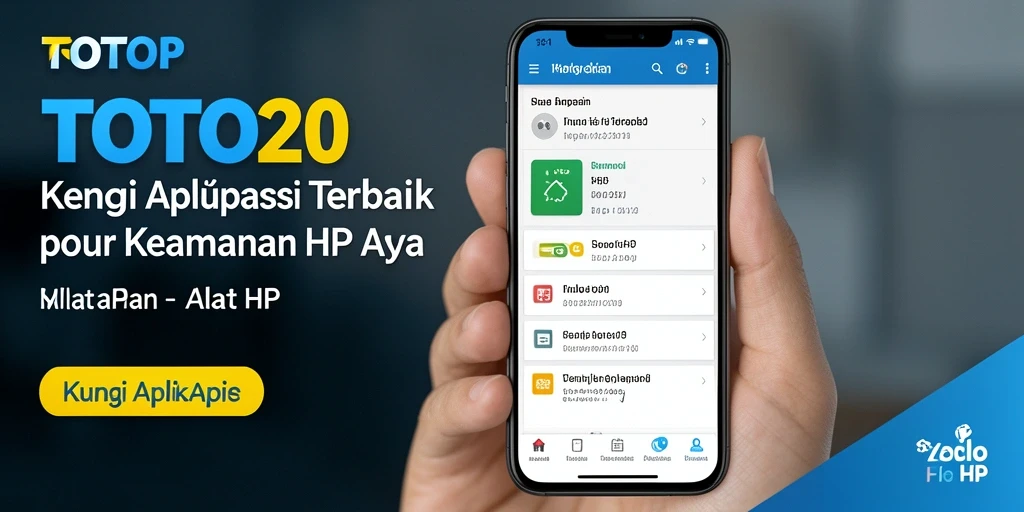 Tampilan antarmuka TOTO20 dengan opsi penguncian aplikasi yang efektif.