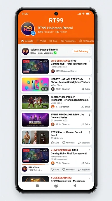 Kanal Resmi rt99 untuk Pengguna Android Indonesia